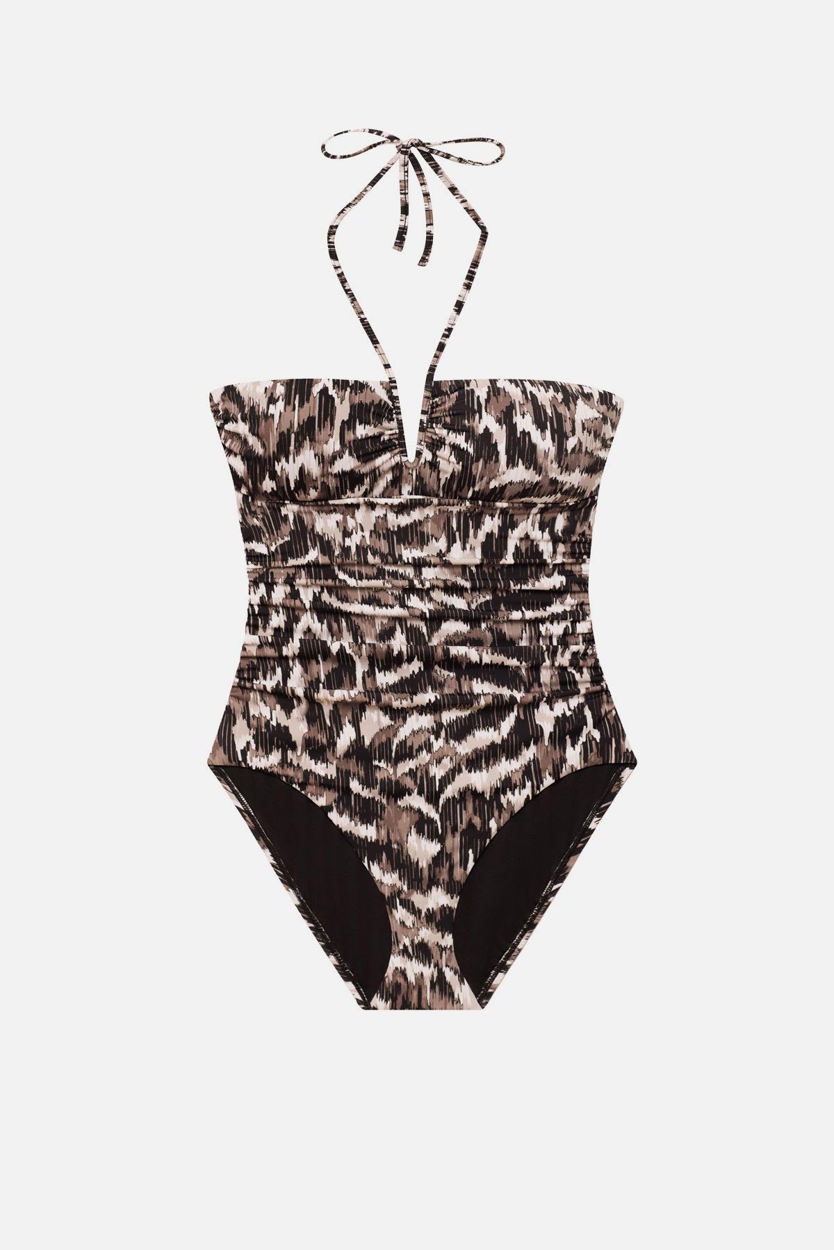 Shape Solver Sutton V-Wire Bandeau One Piece Desert Skin | Venus Sale