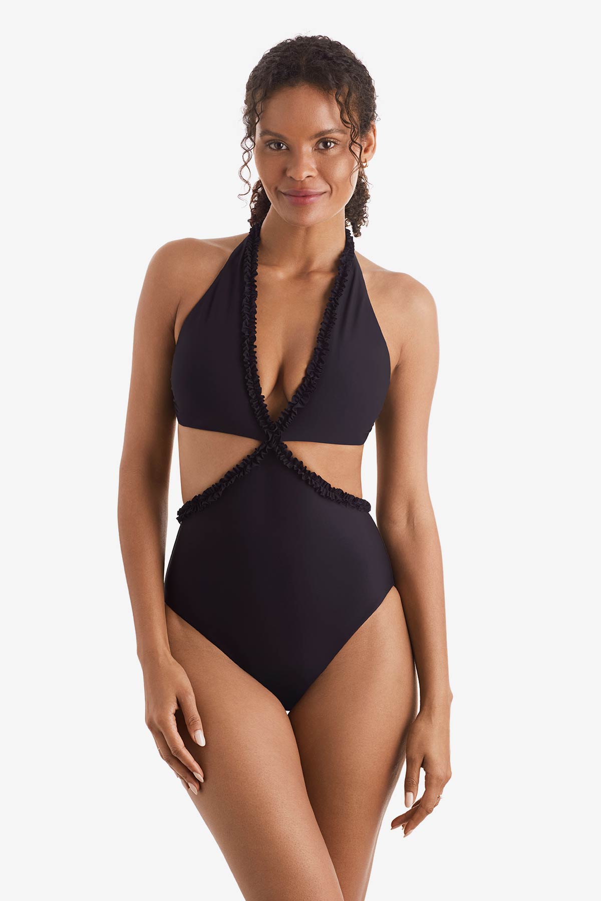 Mimi Flamingo Soleil Solids Sonny Cutaway One Piece | Venus Sale