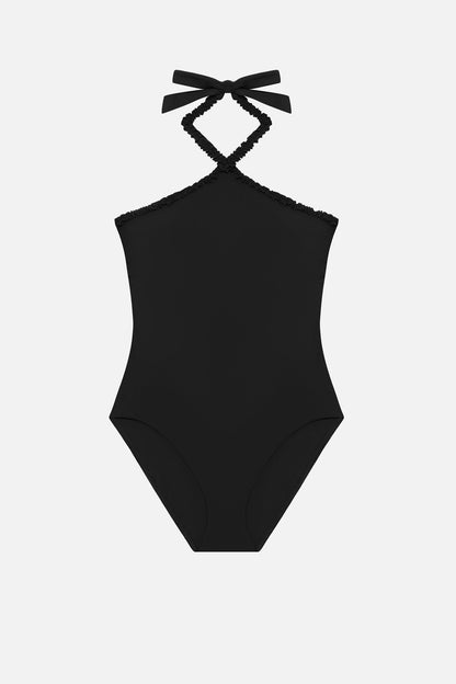 Sonny High Neck One Piece - Black | Venus Great Deal