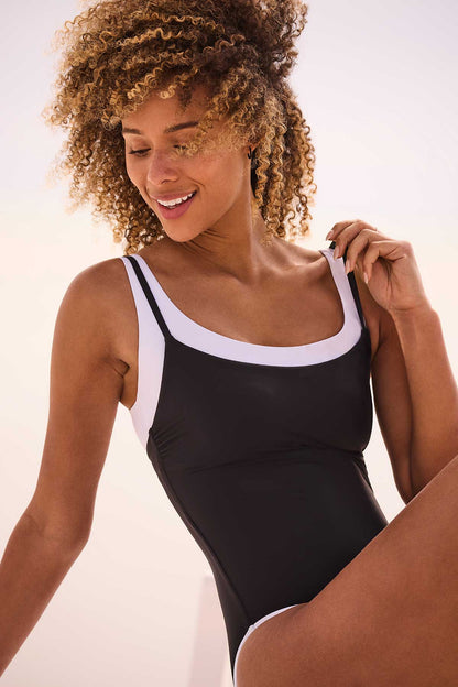 Mimi Flamingo Layered Solids Drift One Piece | Venus Special Offer