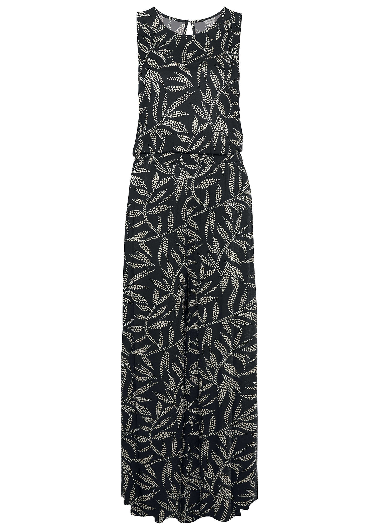 Front Slit Maxi Dress - White & Black | Venus Value