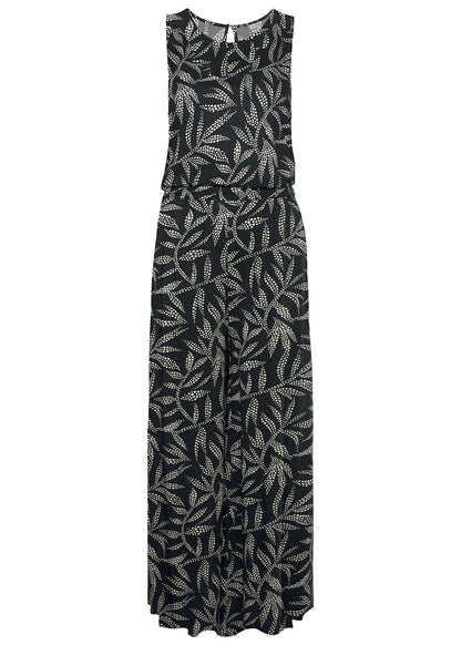 Front Slit Maxi Dress - White & Black | Venus Value