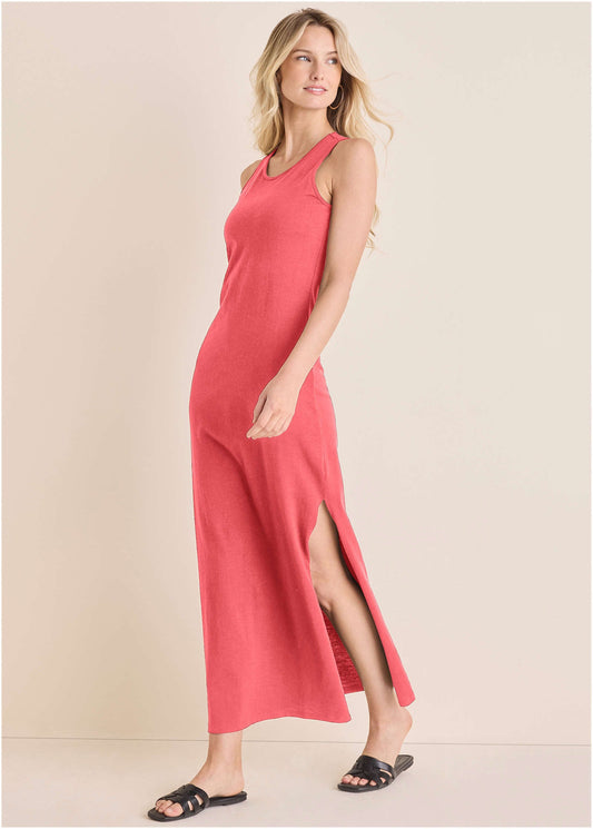 Tank Maxi Dress - Sugar Coral | Venus Popular Choice
