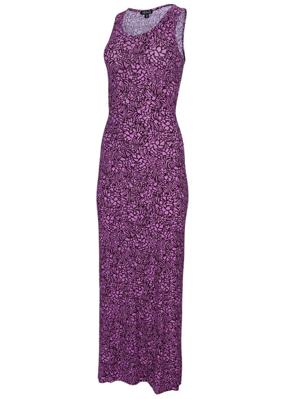 Tank Maxi Dress - Purple Abstract Animal | Venus Best Seller