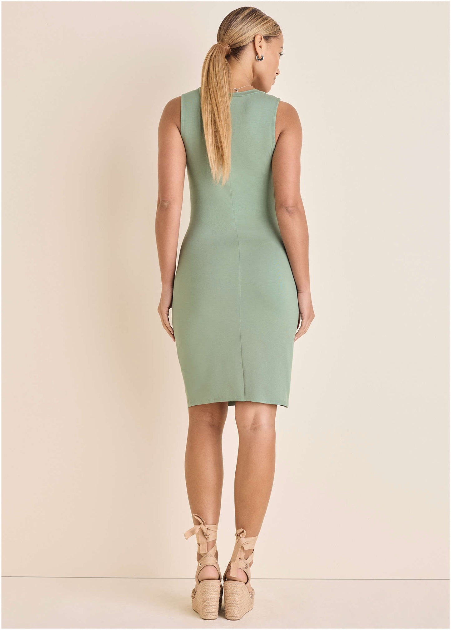 Button Detail Dress - Iceberg Green | Venus Customer Favorite