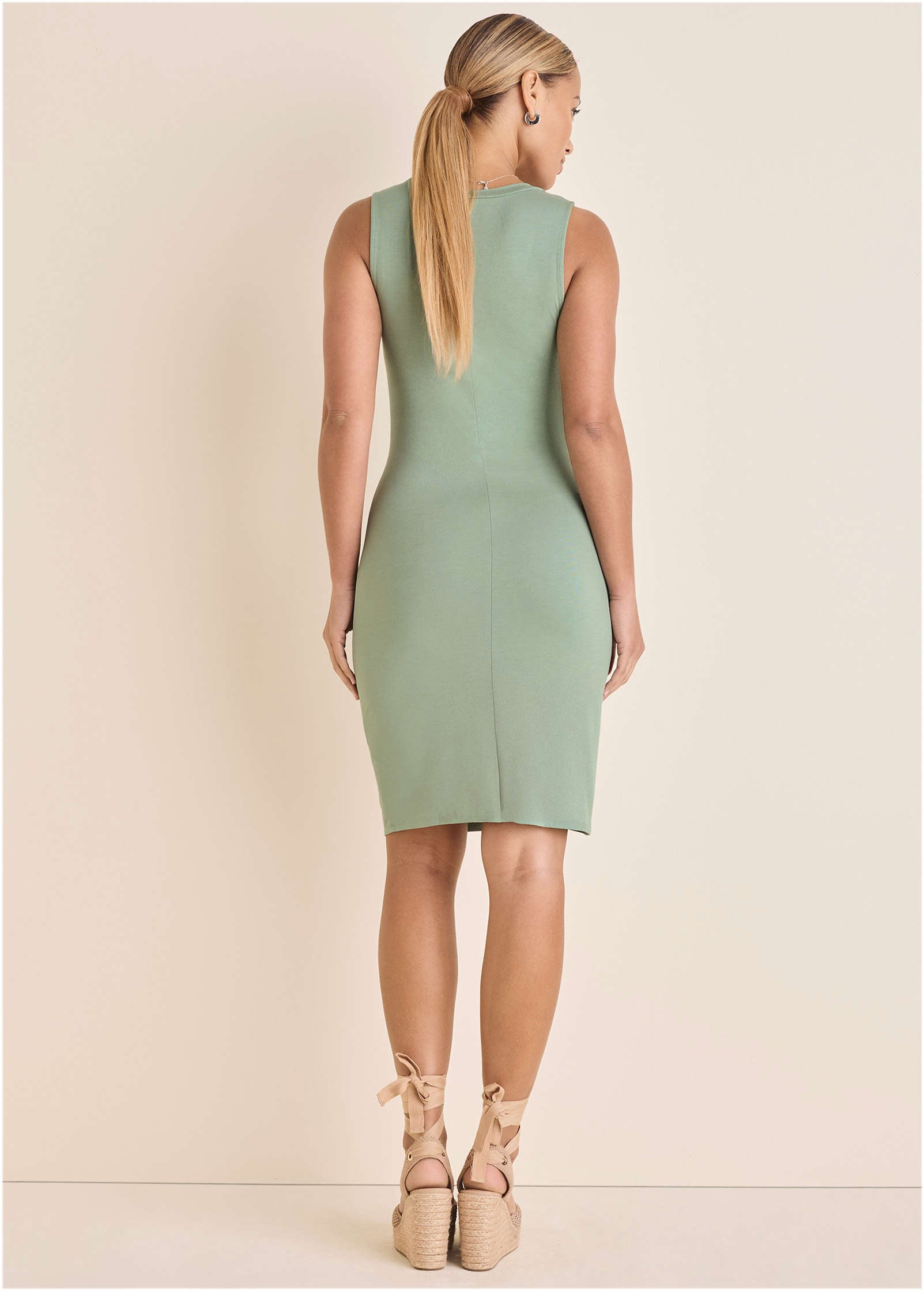 Button Detail Dress - Iceberg Green | Venus Customer Favorite