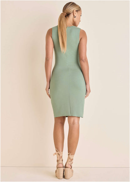 Button Detail Dress - Iceberg Green | Venus Customer Favorite