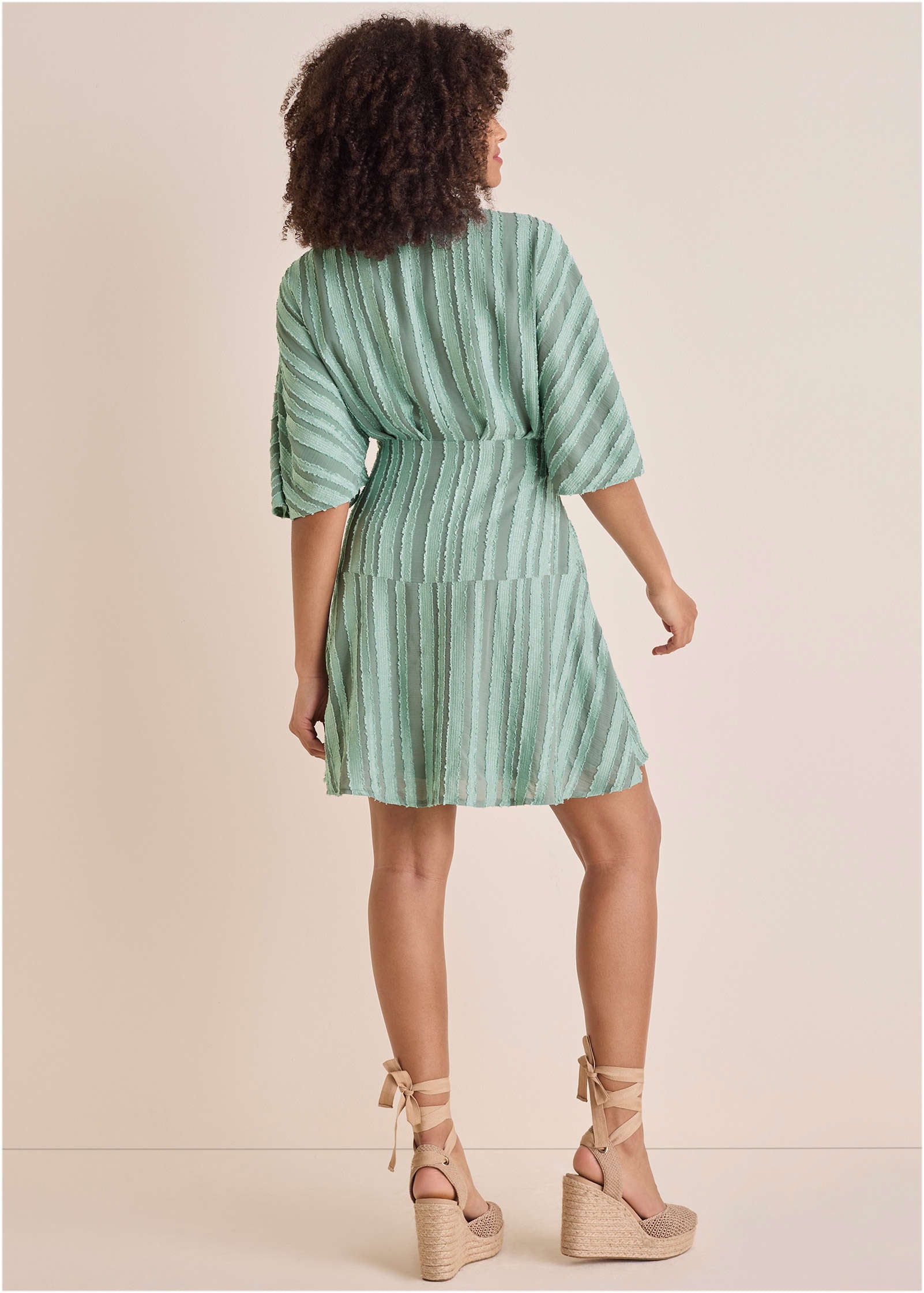 Dolman Sleeve Mini Dress - Iceberg Green | Venus Limited Edition