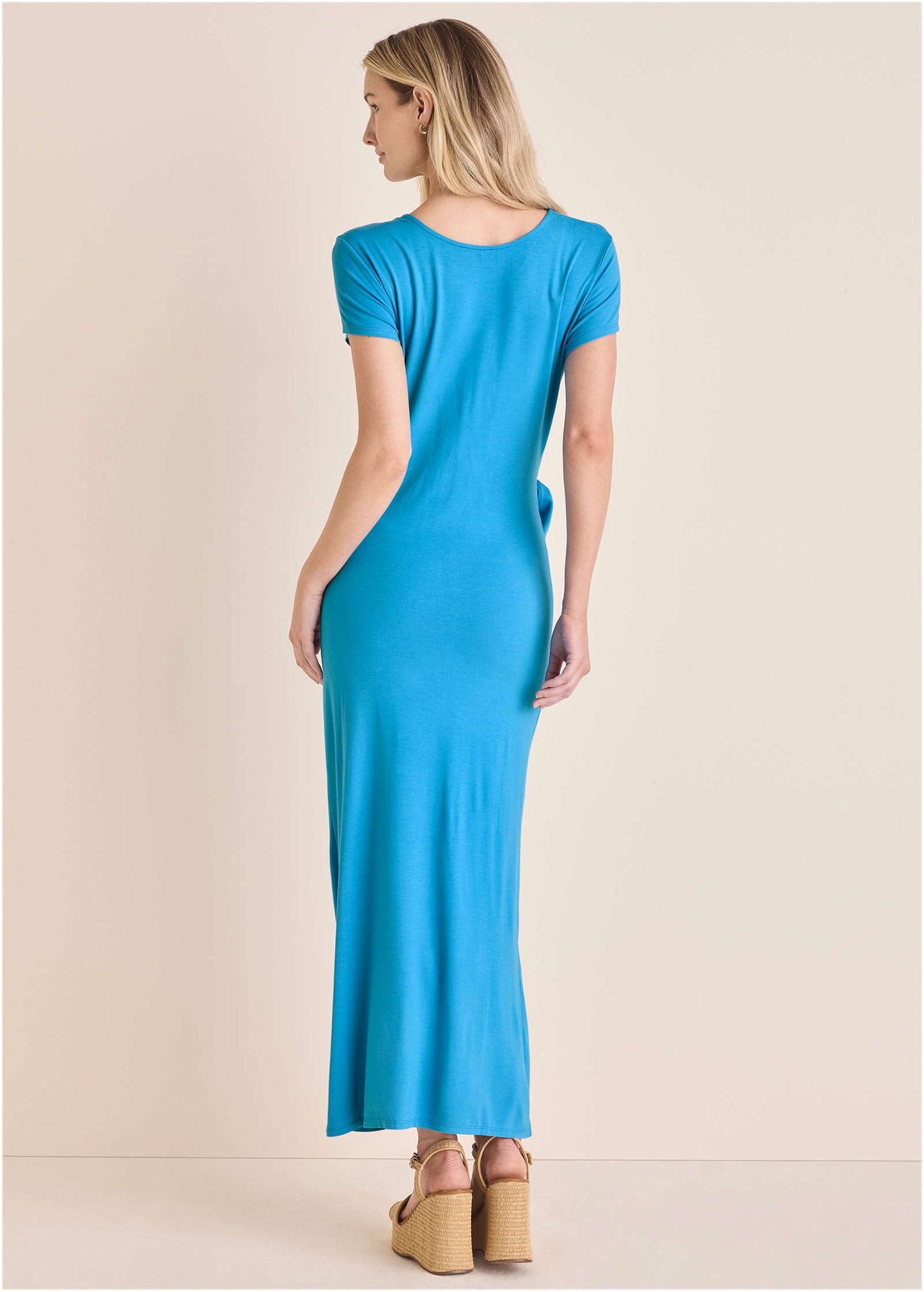Tie Side Maxi Dress - Blue | Venus Sale