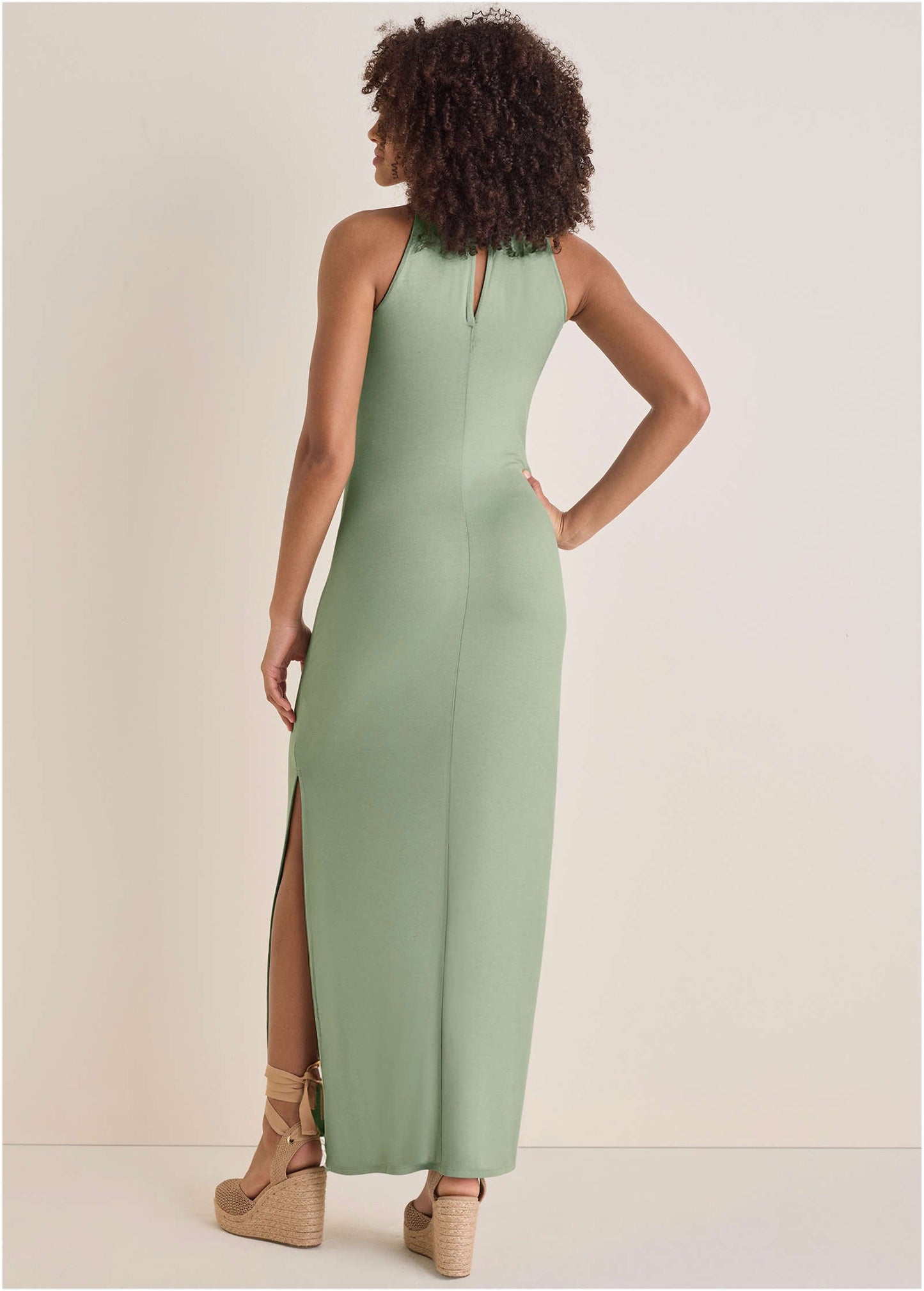 Halter Maxi Dress - Iceberg Green | Venus Cost Saving