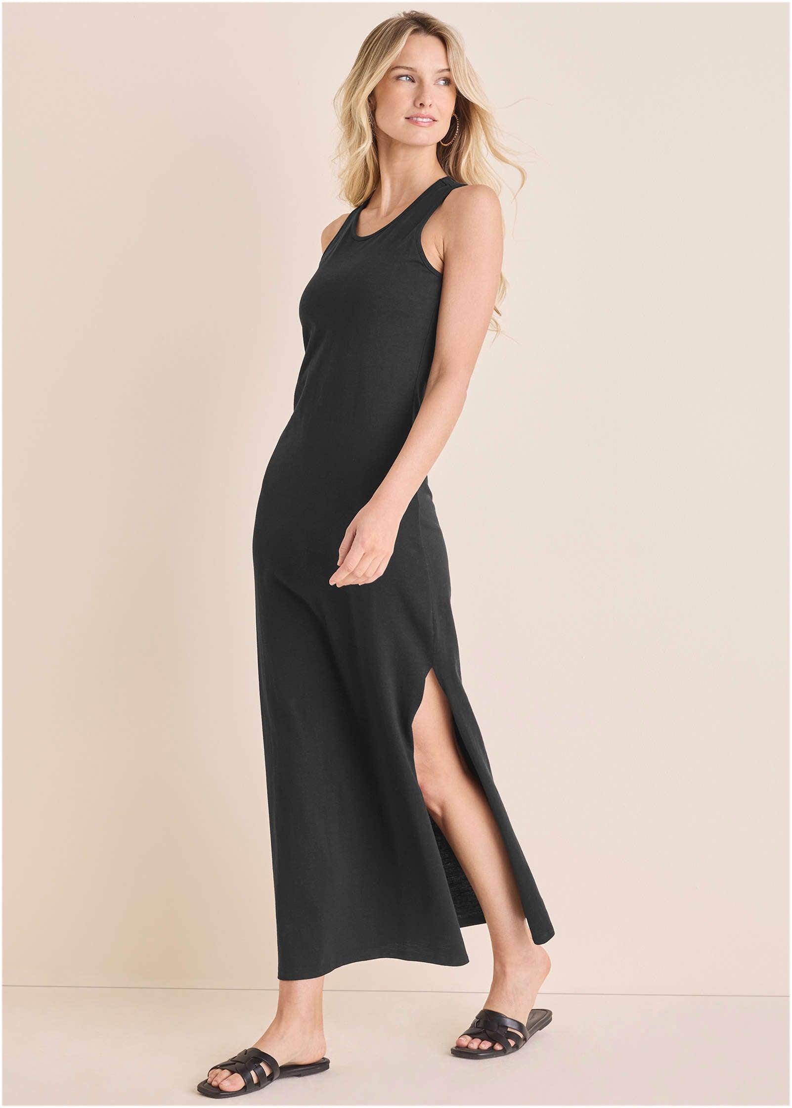 Tank Maxi Dress - Jet Black | Venus Best Seller