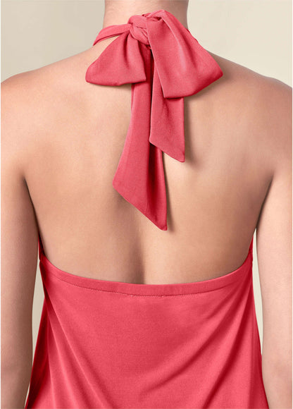 Halter Tie Dress - Coral | Venus Customer Favorite