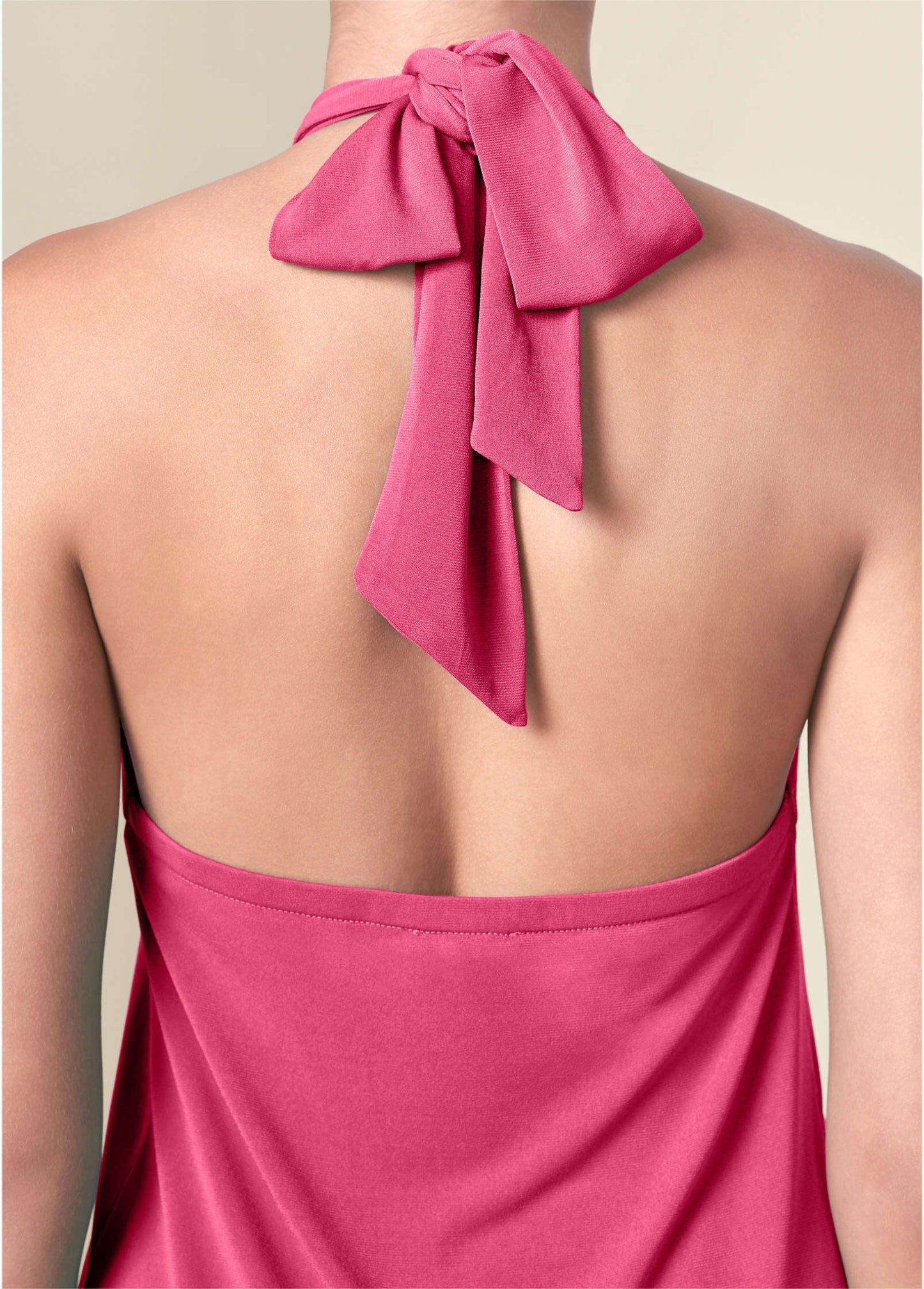 Halter Tie Dress - Hot Pink | Venus Limited Edition