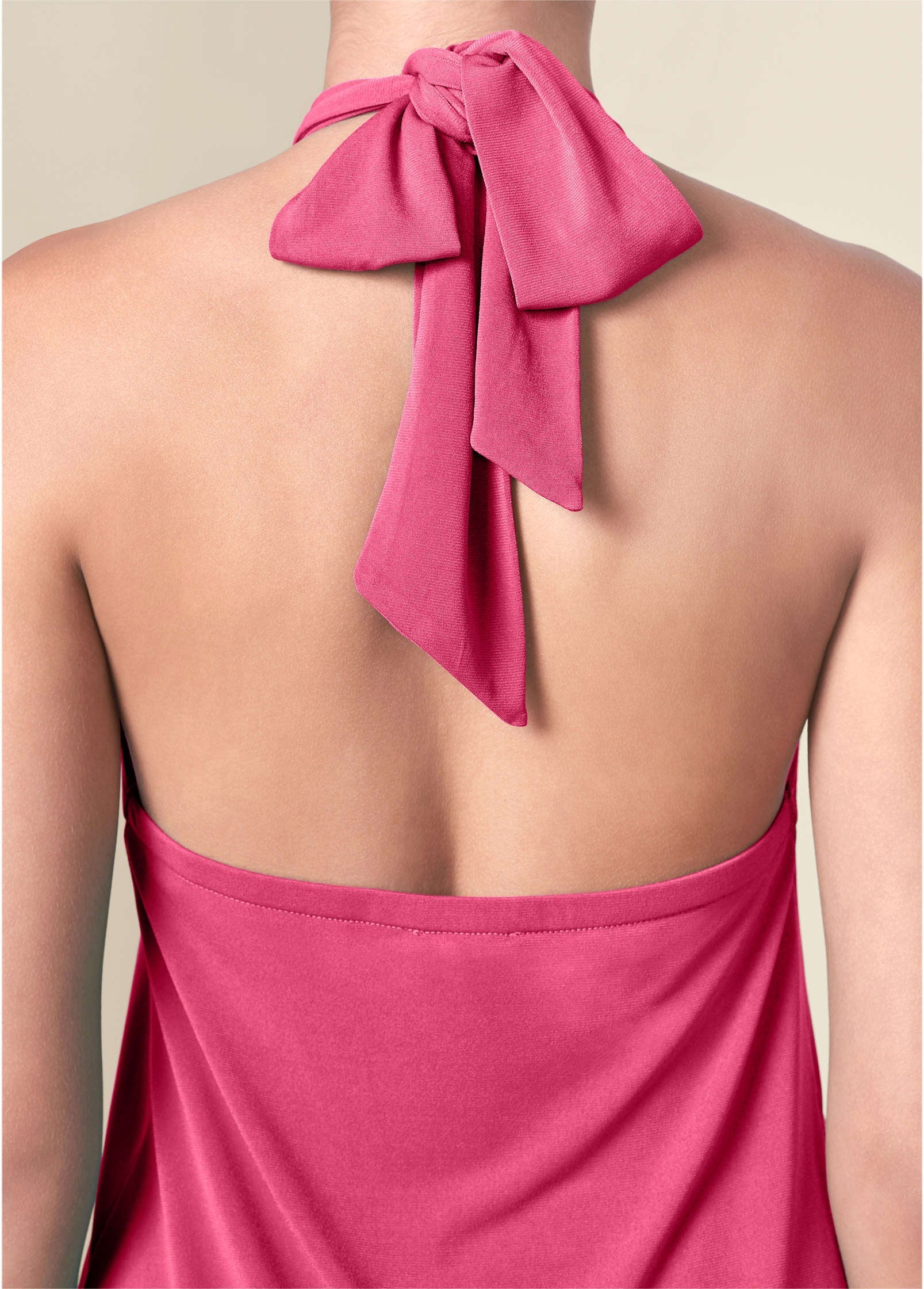Halter Tie Dress - Hot Pink | Venus Limited Edition