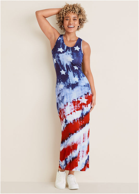Tank Maxi Dress - Boardwalk Flag | Venus Cost Saving