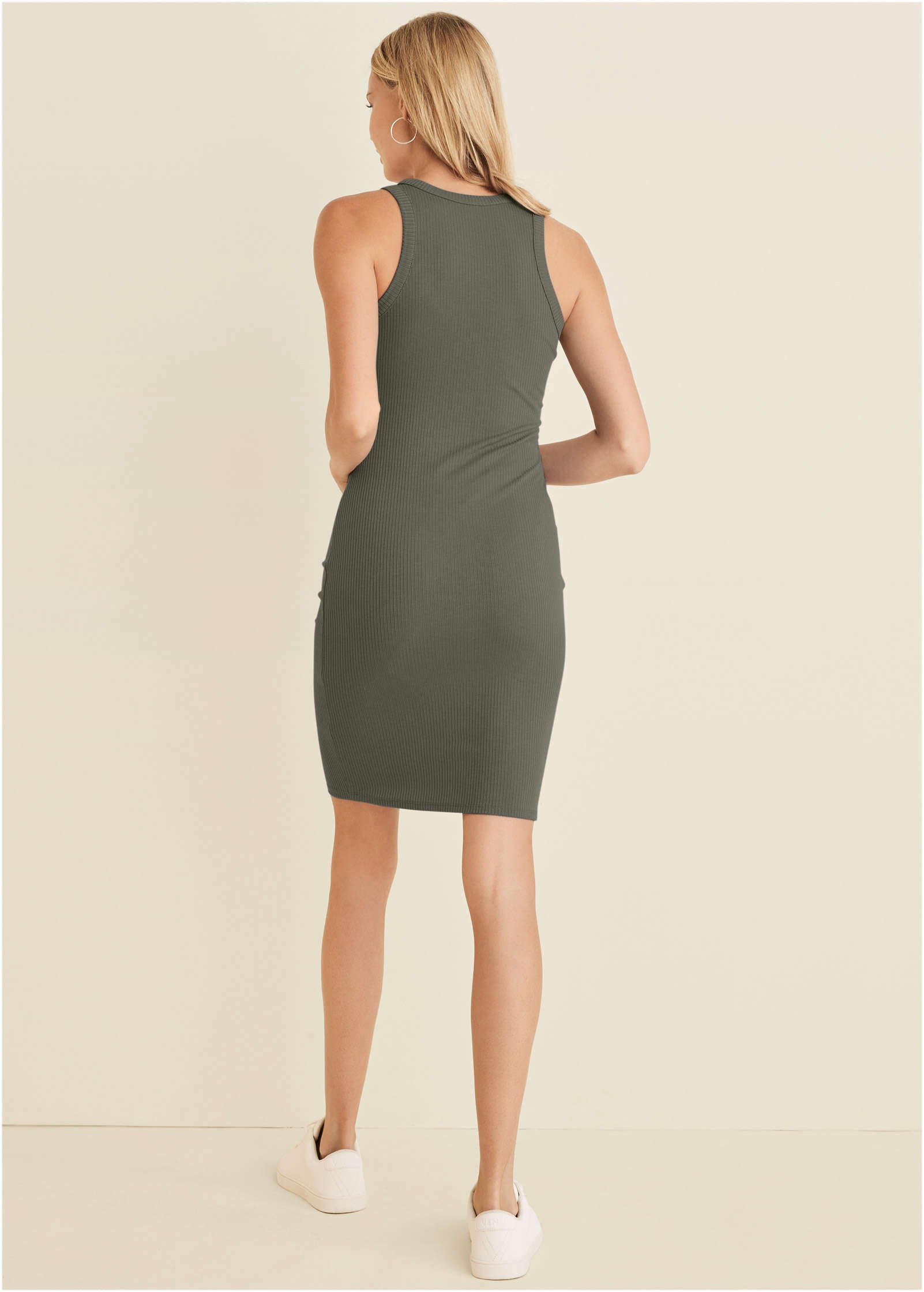 Flexrib Mini Dress - Olive | Venus Cost Saving