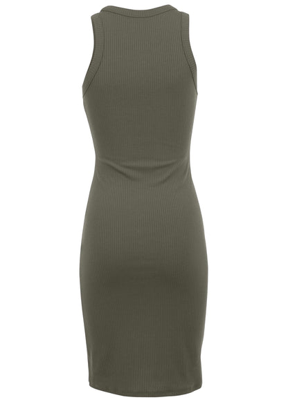 Flexrib Mini Dress - Olive | Venus Cost Saving