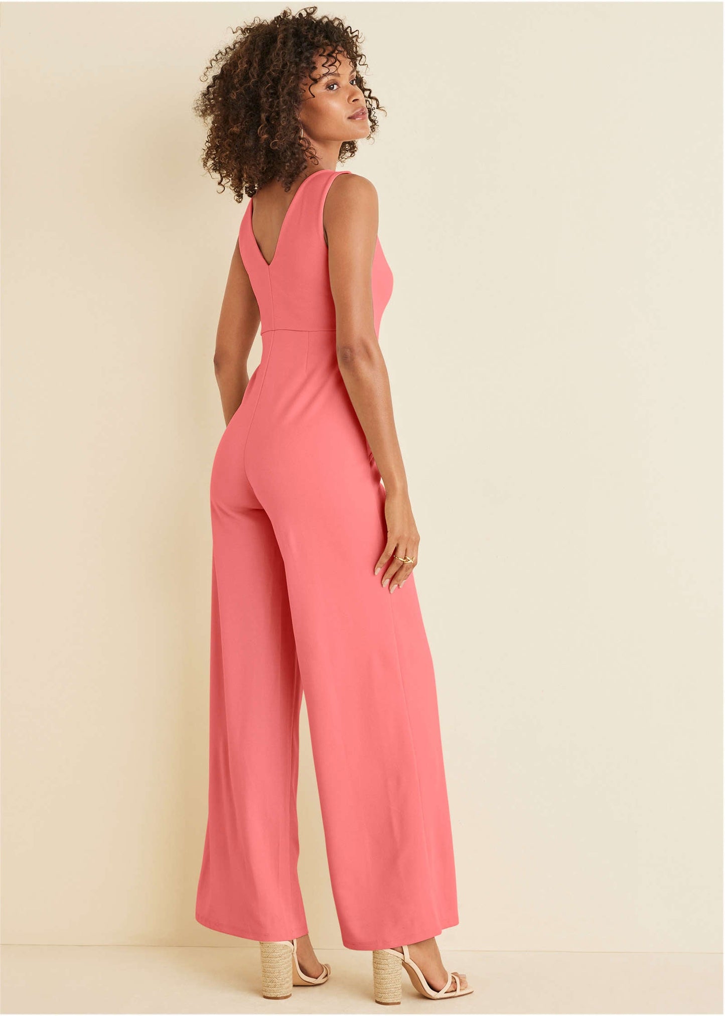 Wide Leg Jumpsuit - Coral | Venus Customer Favorite