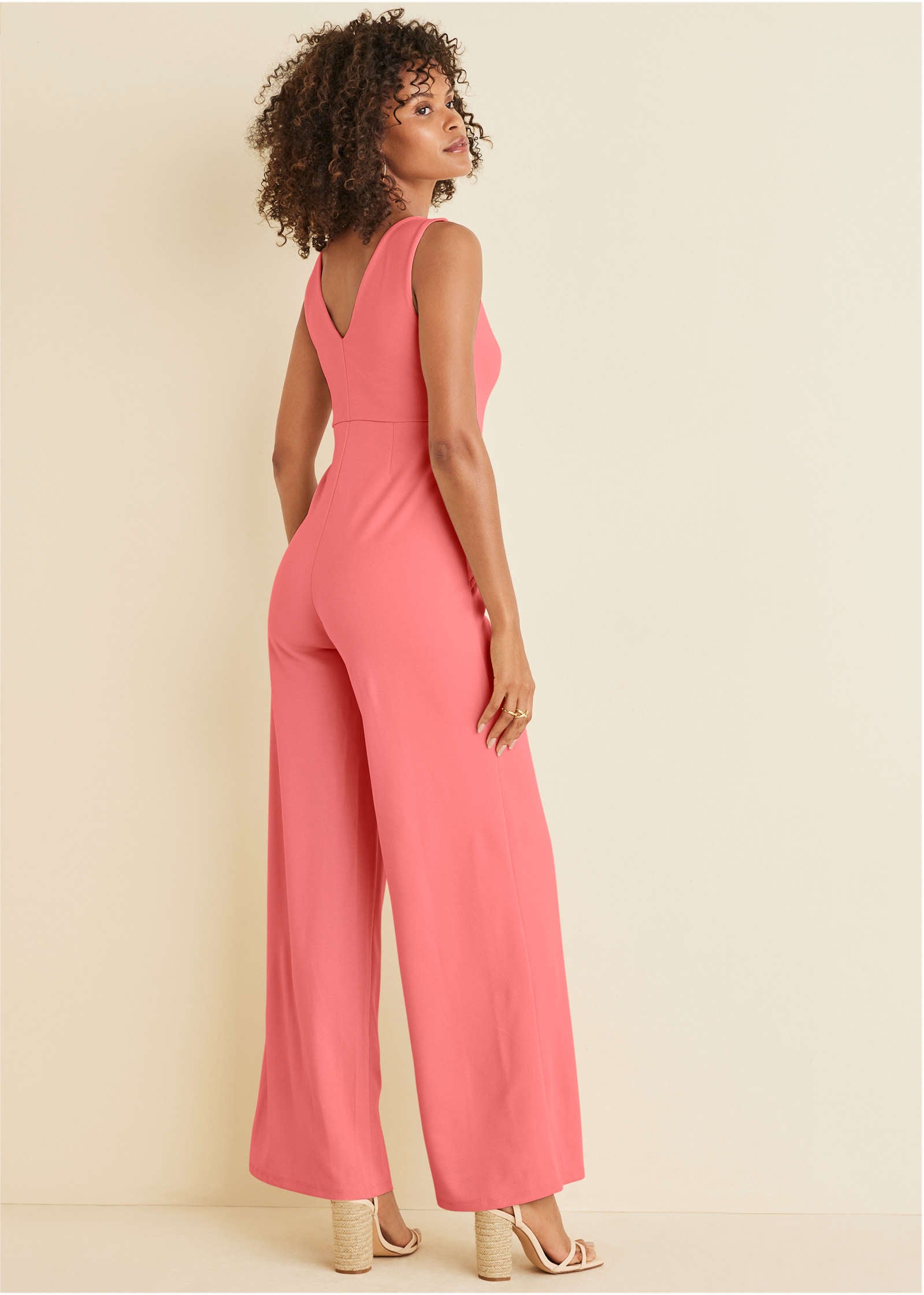 Wide Leg Jumpsuit - Coral | Venus Customer Favorite