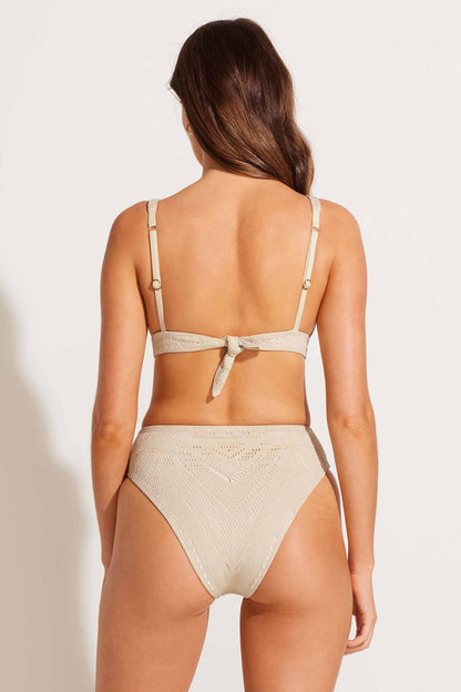 Lyra Bralette Natural Calico Crochet | Venus Featured