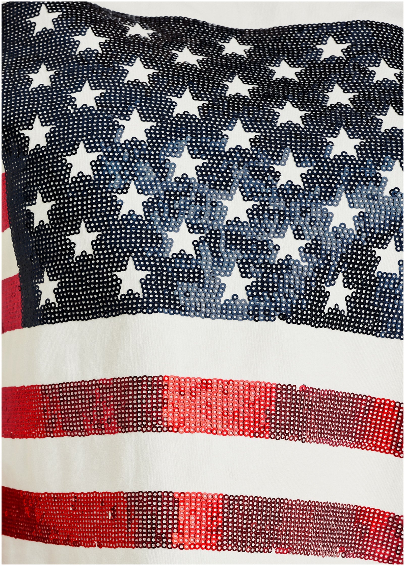 Stars And Stripes Sequin Top Cloud Dancer | Venus Value