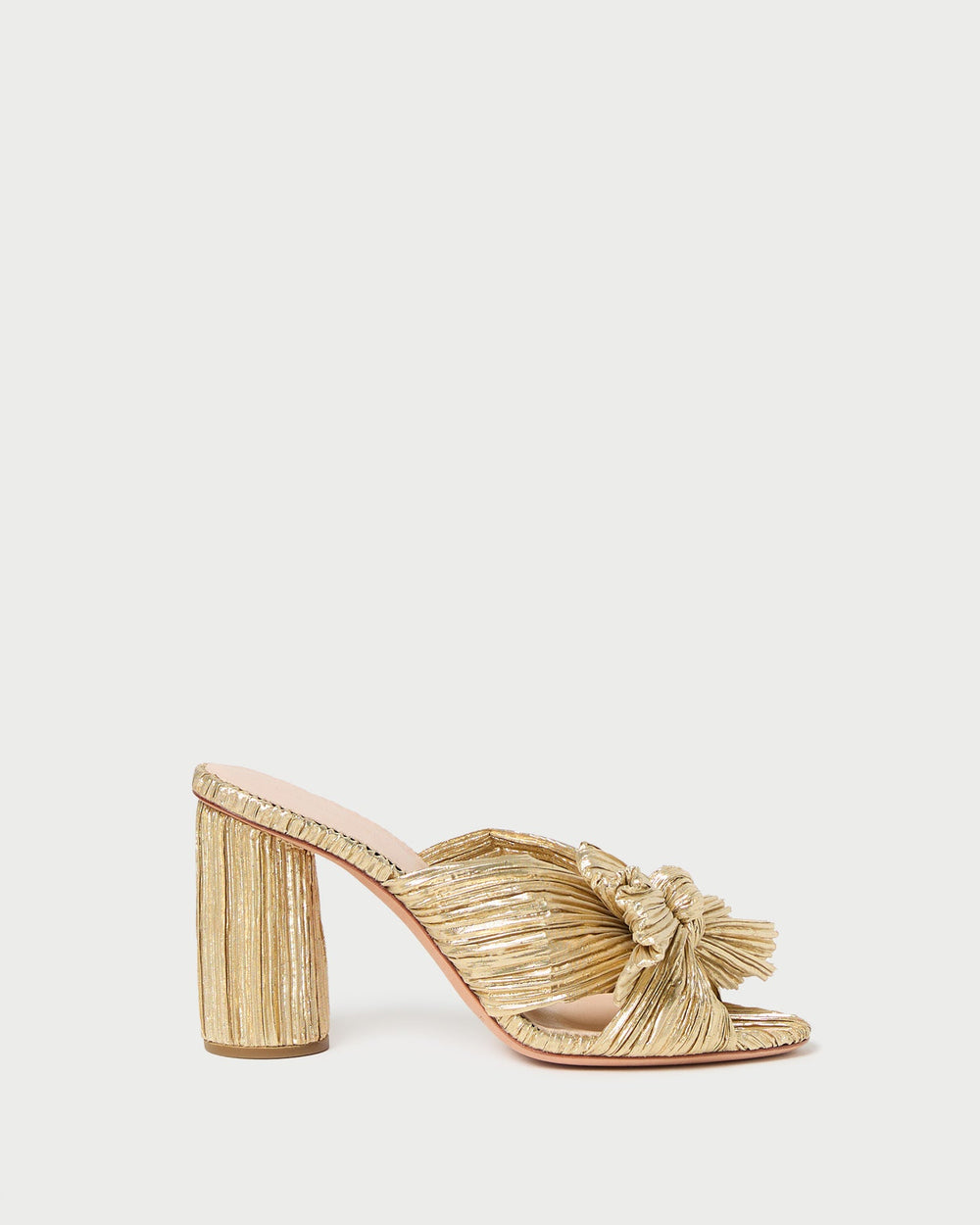 Loeffler Randall Women / Penny Gold Pleated Bow Heel
