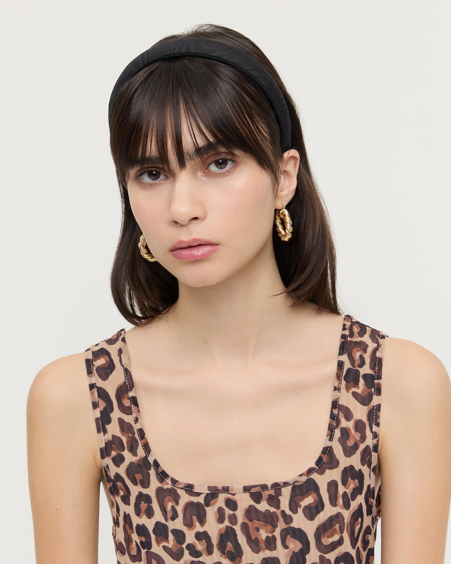 Loeffler Randall Women / Marina Black Moiré Puffy Headband