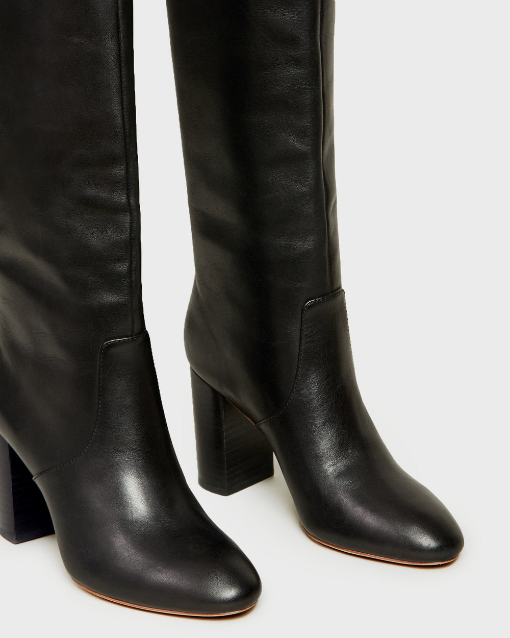 Loeffler Randall Women / Goldy Black Leather Tall Boot