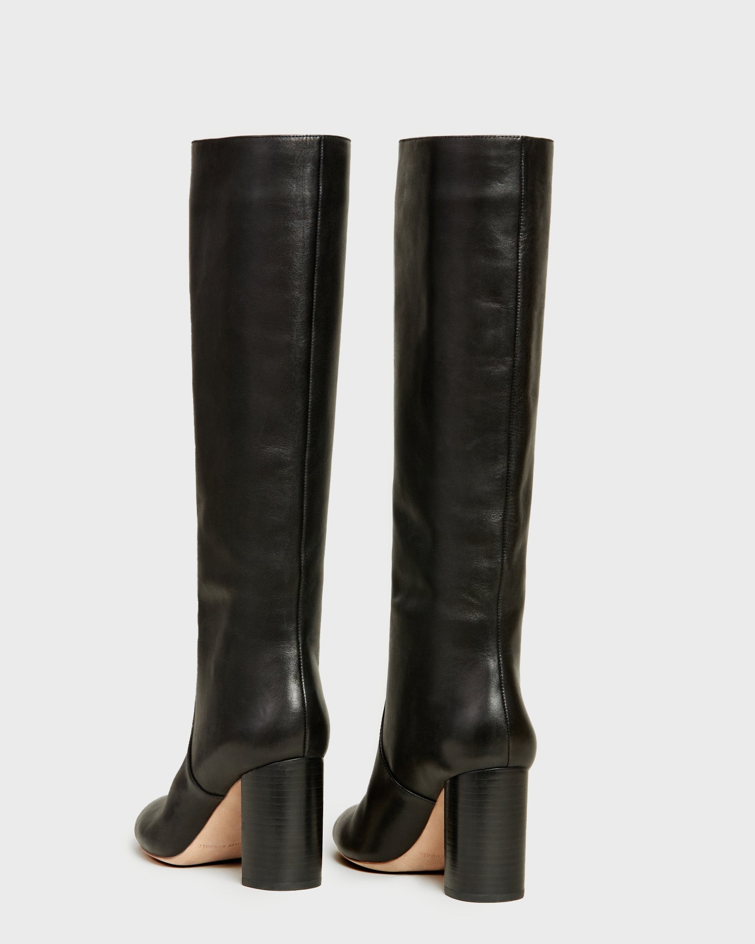 Loeffler Randall Women / Goldy Black Leather Tall Boot