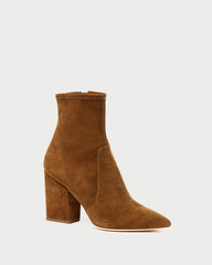 Loeffler Randall Women / Isla Cacao Suede Ankle Bootie