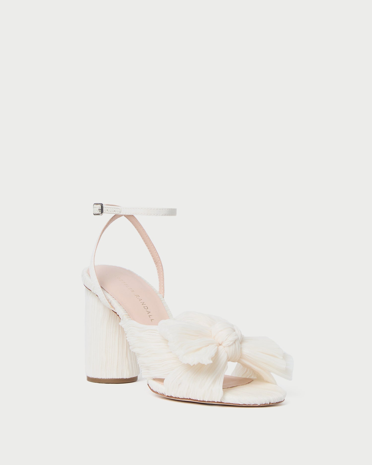 Loeffler Randall Women / Camellia Pearl Pleated Bow Heel