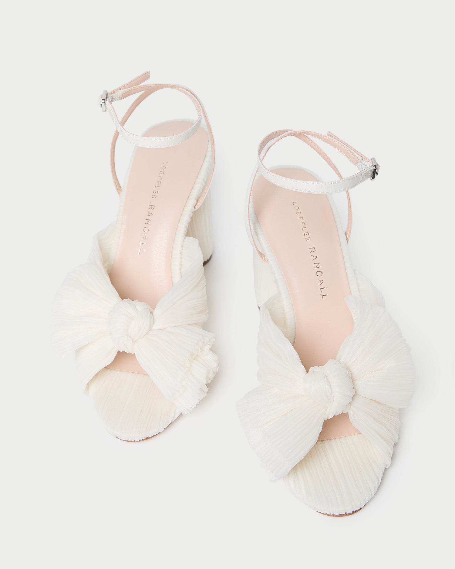 Loeffler Randall Women / Camellia Pearl Pleated Bow Heel