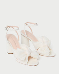 Loeffler Randall Women / Camellia Pearl Pleated Bow Heel