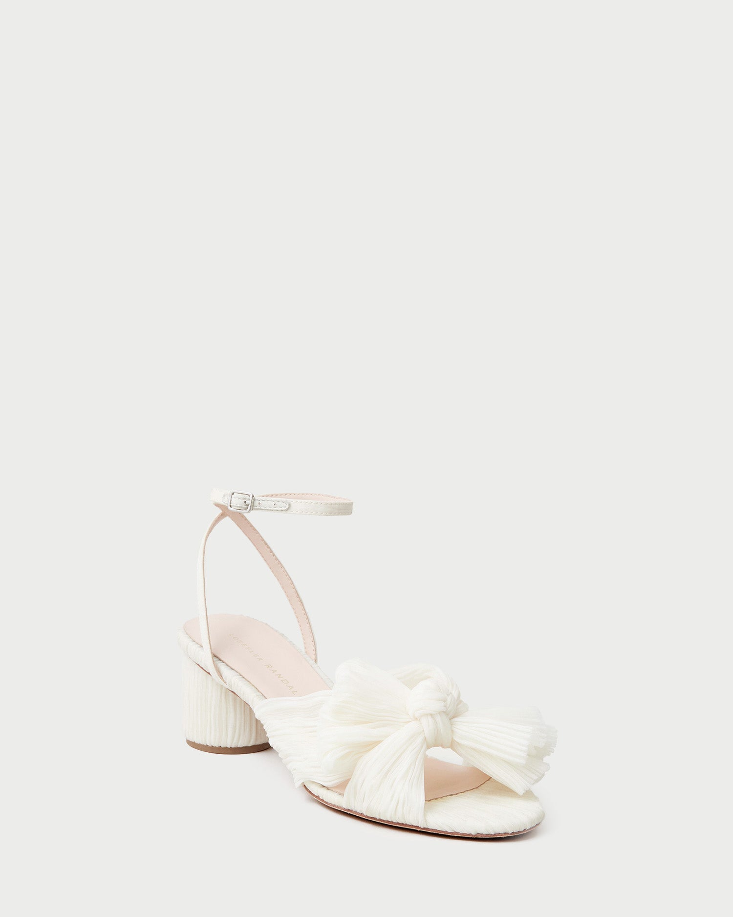 Loeffler Randall Women / Dahlia Pearl Pleated Bow Heel
