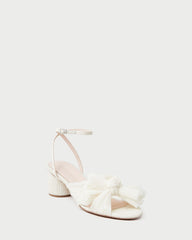 Loeffler Randall Women / Dahlia Pearl Pleated Bow Heel