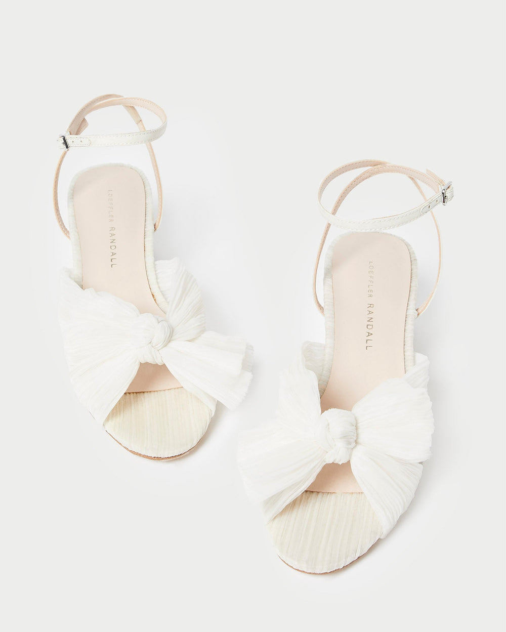 Loeffler Randall Women / Dahlia Pearl Pleated Bow Heel