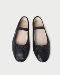 Loeffler Randall Women / Leonie Black Leather Ballet Flat