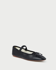 Loeffler Randall Women / Leonie Black Leather Ballet Flat