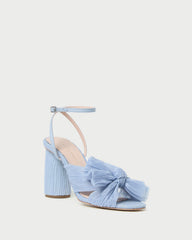 Loeffler Randall Women / Camellia Blue Pleated Bow Heel