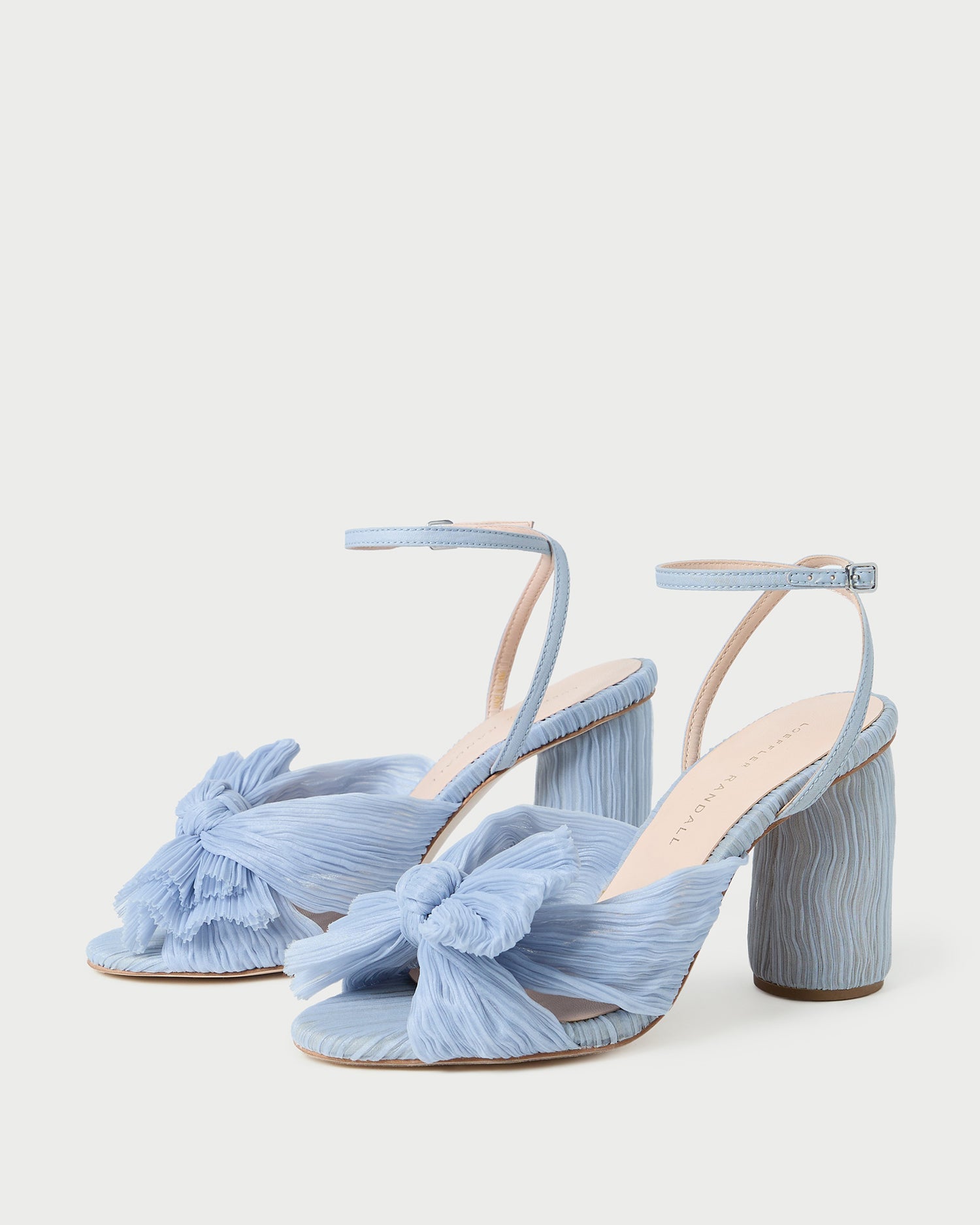 Loeffler Randall Women / Camellia Blue Pleated Bow Heel