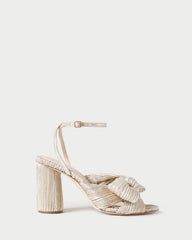 Loeffler Randall Women / Camellia Platinum Pleated Bow Heel