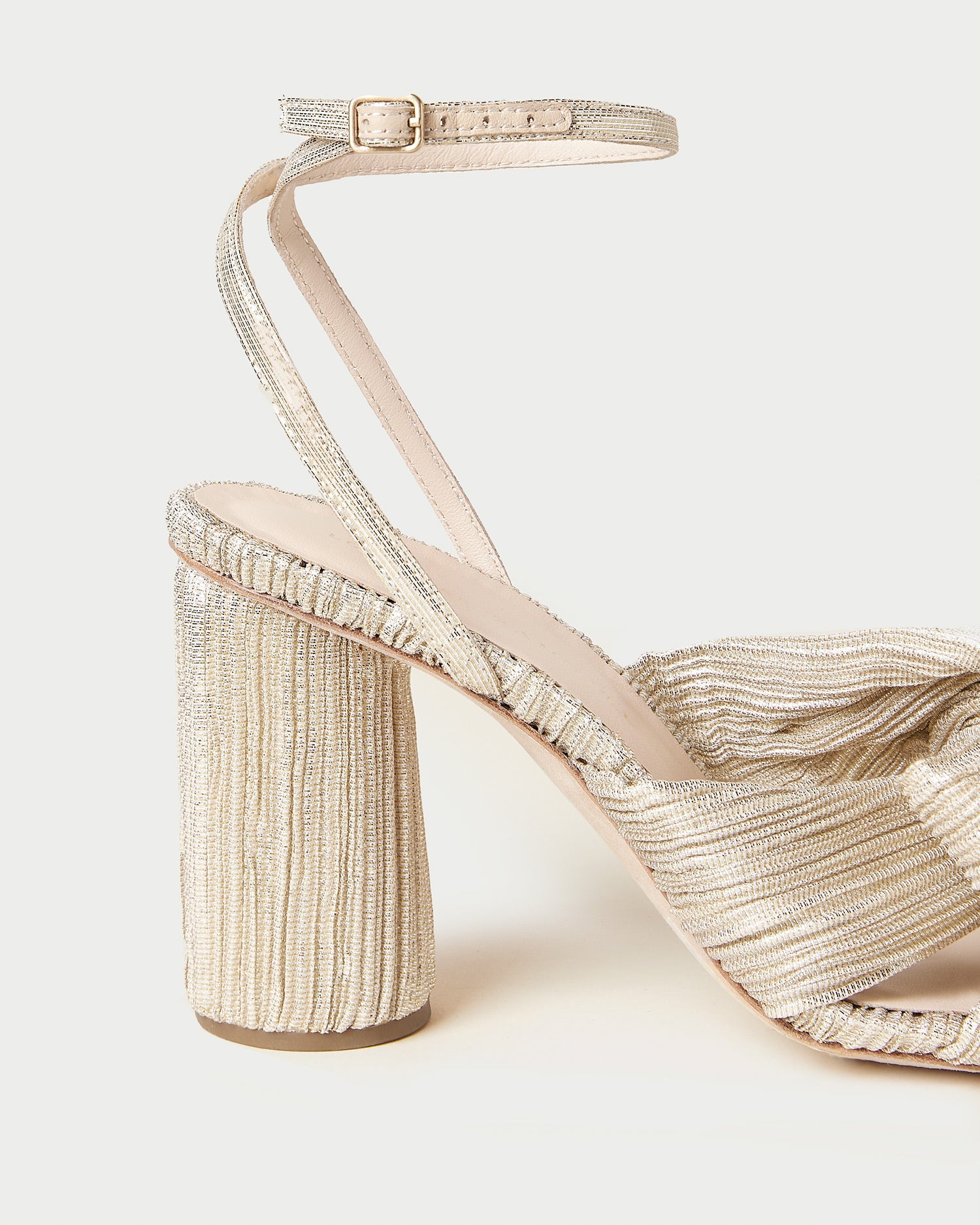 Loeffler Randall Women / Camellia Platinum Pleated Bow Heel