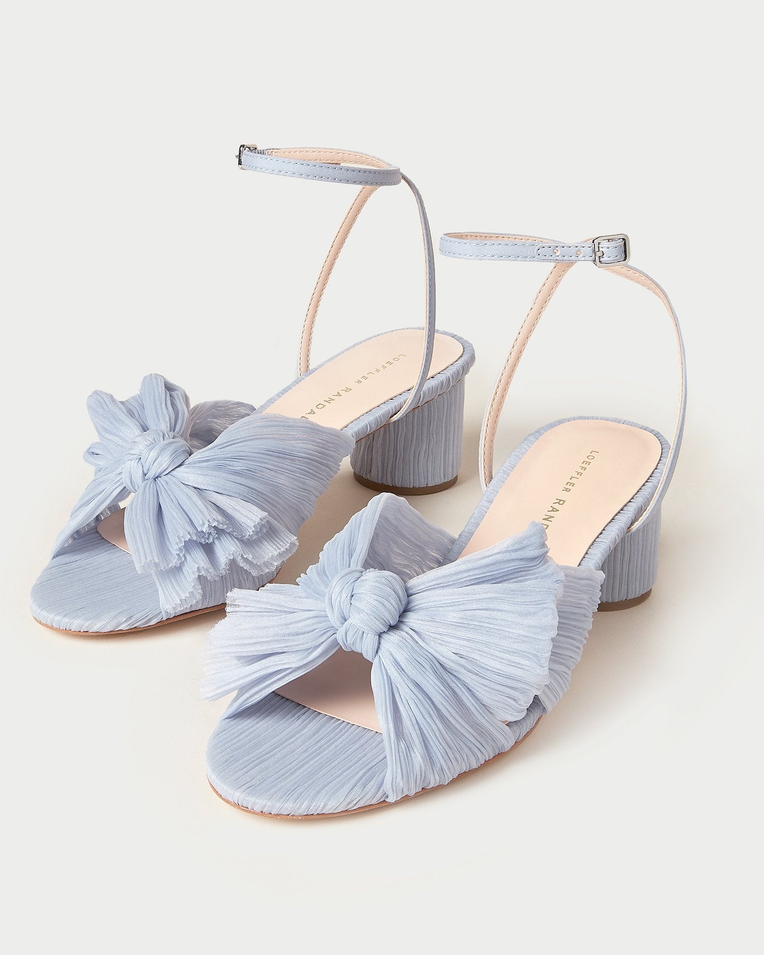 Loeffler Randall Women / Dahlia Blue Pleated Bow Heel