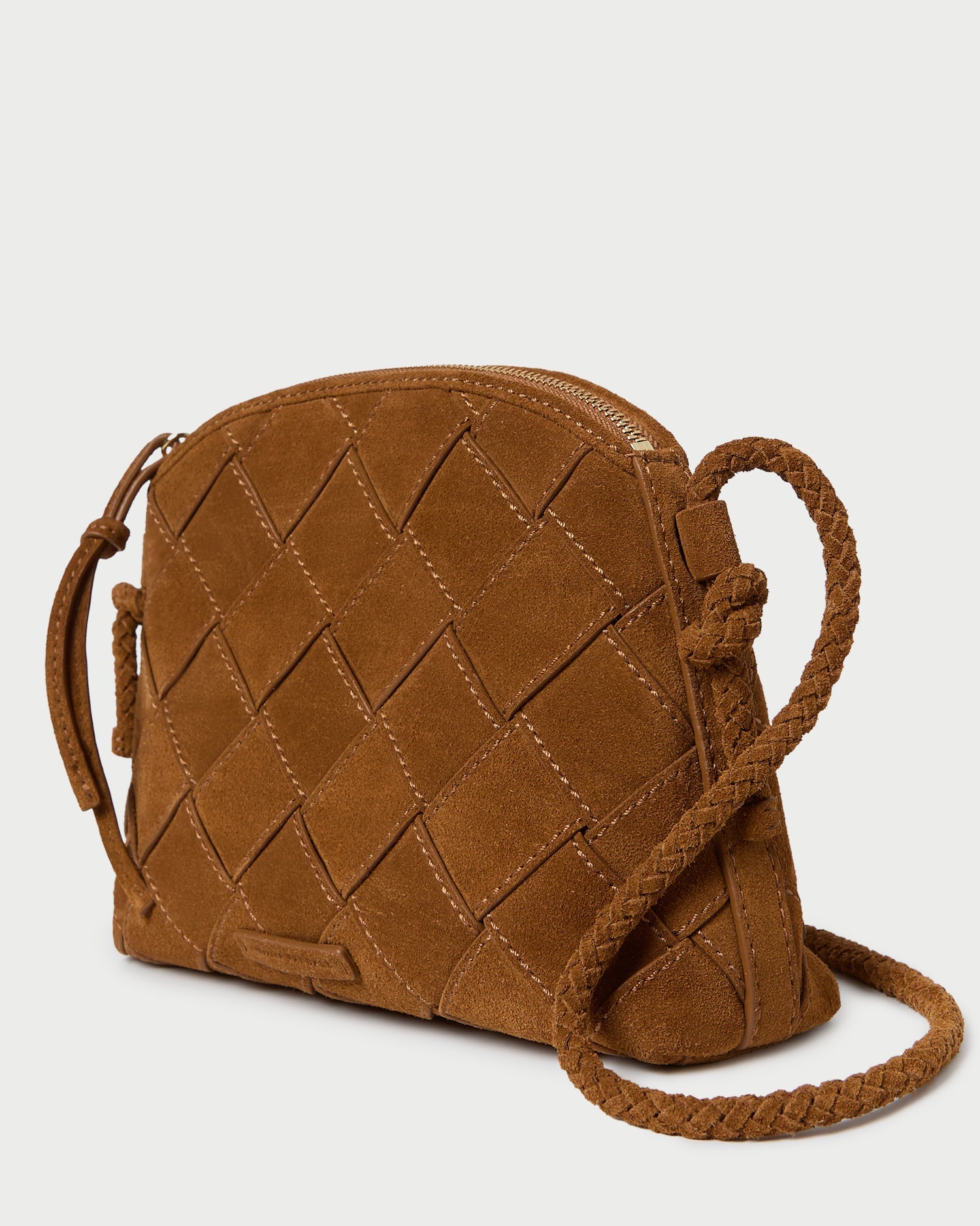 Loeffler Randall Women / Mallory Cacao Woven Suede Crossbody