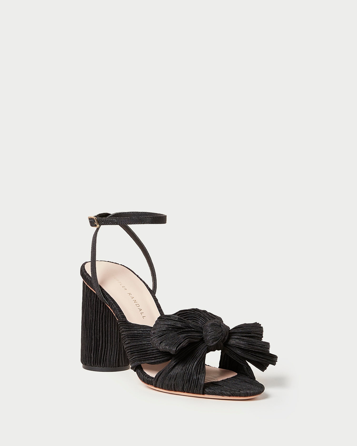 Loeffler Randall Women / Camellia Black Pleated Bow Heel