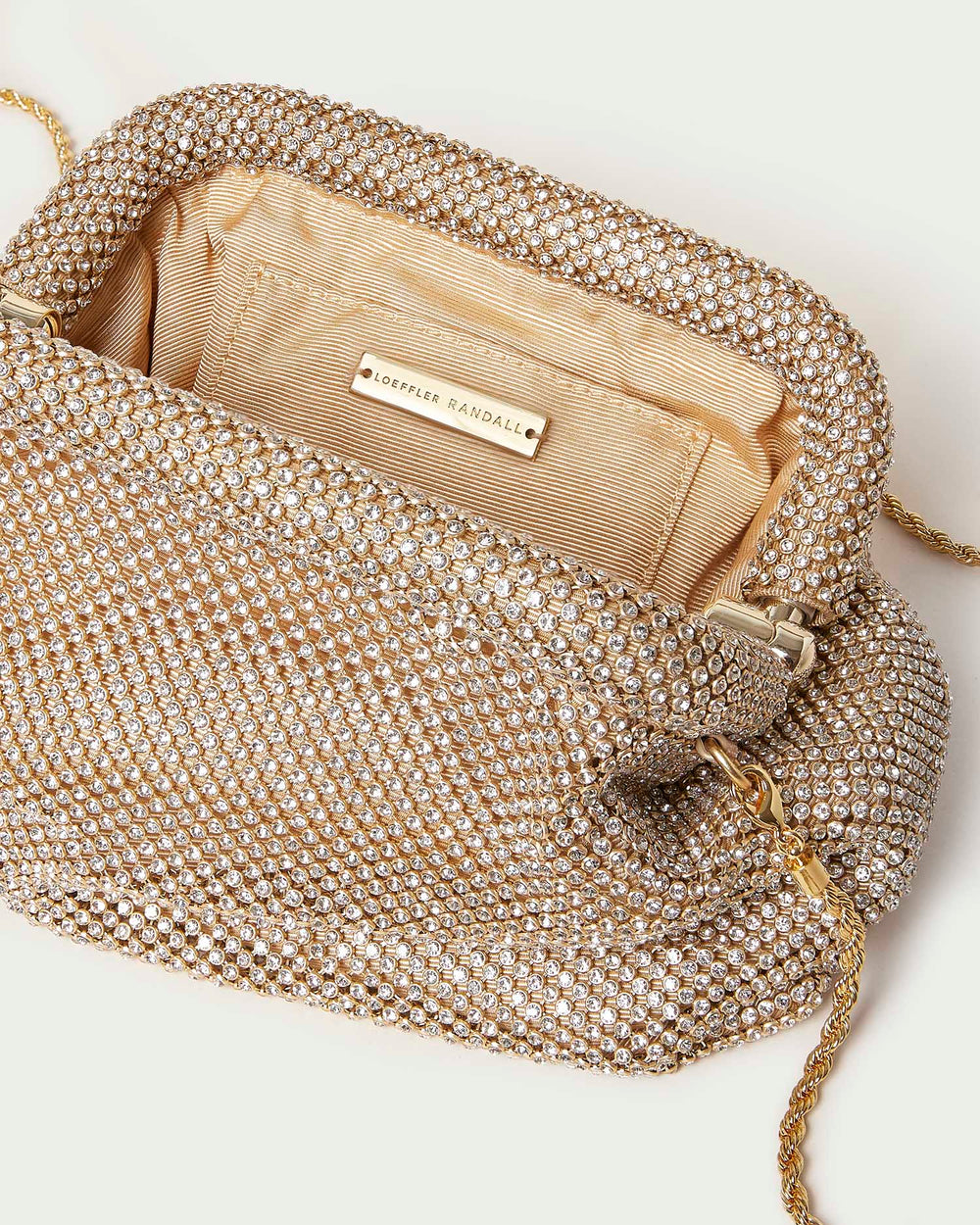 Loeffler Randall Women / Doreen Gold Diamanté Frame Pouch