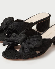Loeffler Randall Women / Emilia Black Pleated Bow Heel