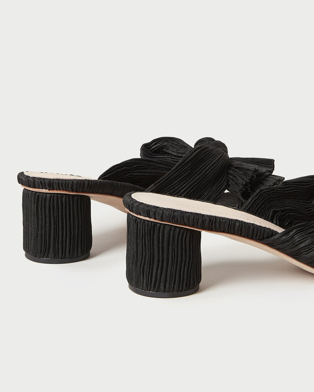 Loeffler Randall Women / Emilia Black Pleated Bow Heel