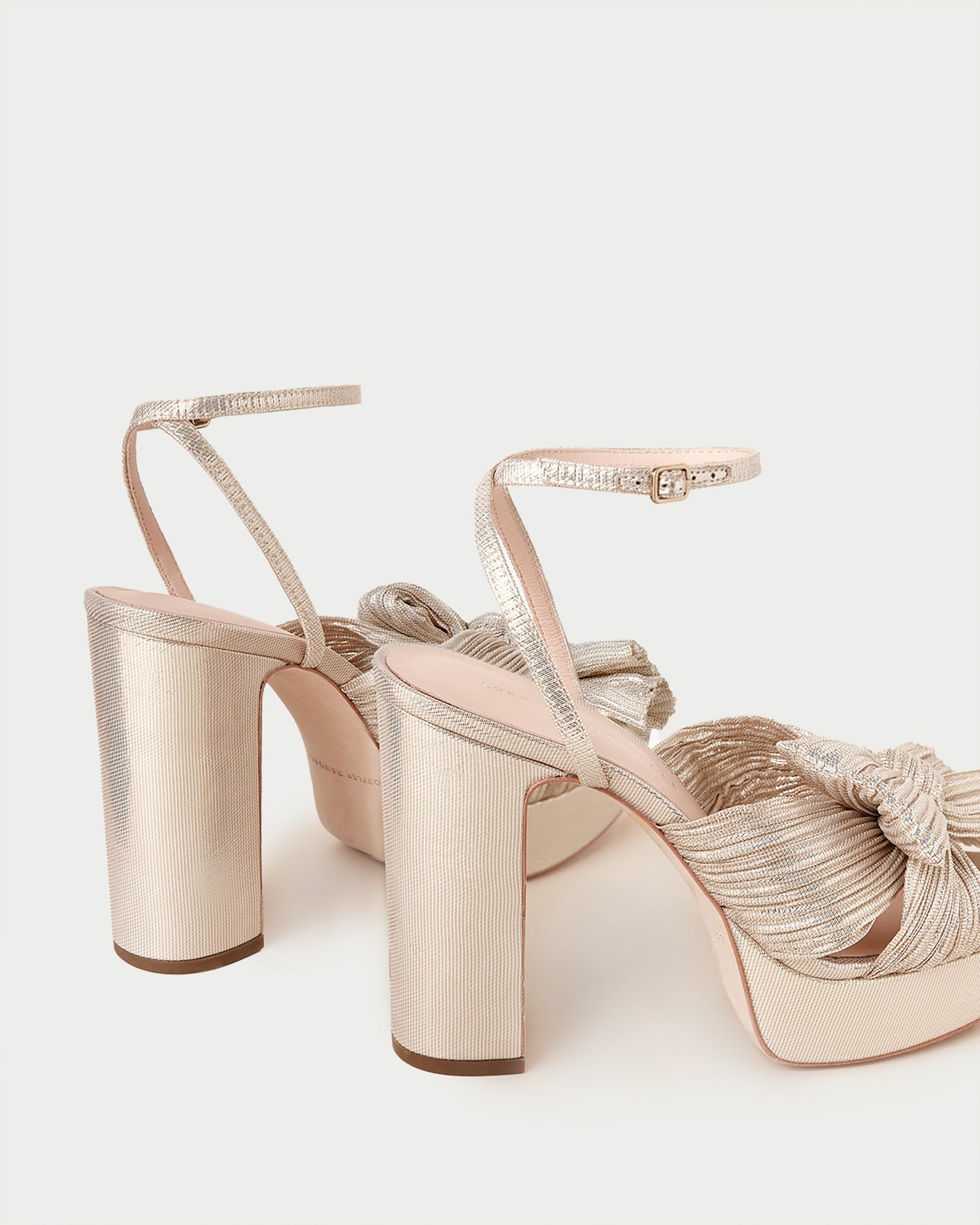 Loeffler Randall Women / Natalia Platinum Platform Bow Heel