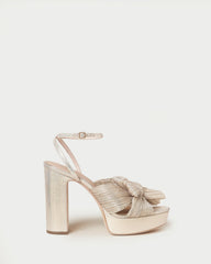 Loeffler Randall Women / Natalia Platinum Platform Bow Heel